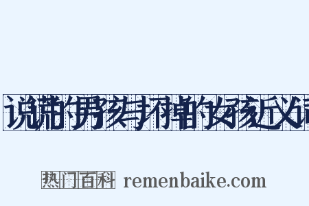 说谎的男孩与坏掉的女孩近义词是什么意思的图片